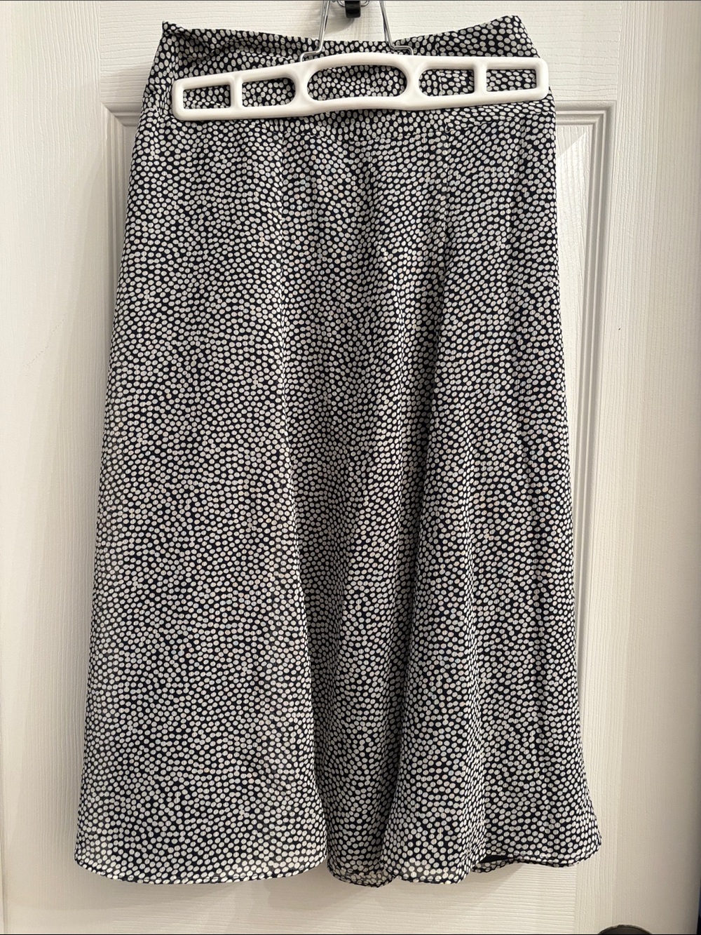 Soft flowing Polk-a-dot midi skirt